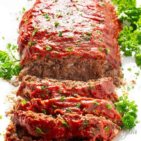 Meatloaf Recipe Without Eggs, Lipton Onion Soup Meatloaf, Ground Beef Lunch, Keto Meatloaf, Blueberry Pies, Low Carb Meatloaf, Recipes With Naan Bread, Wholesome Yum, Keto Beef Recipes