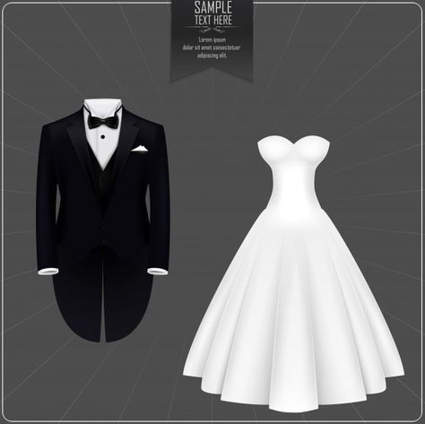 Tuxedo and bridal gown | Premium Vector #Freepik #vector Background Wedding, Background Abstract, Bridal Gown, Vector Background, Abstract Background, Premium Vector, Bridal Gowns, Graphic Resources, Quick Saves