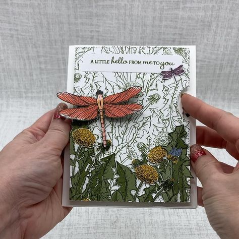 Stampin Up Whirl Dies, Garden Card Ideas, Stampin Up Give It A Whirl Dies Cards, Give It A Whirl Dies Su, Interactive Paper Design, Hand Craft Gifts, Give It A Whirl Cards, Interactive Paper Art, Interactive Handmade Cards