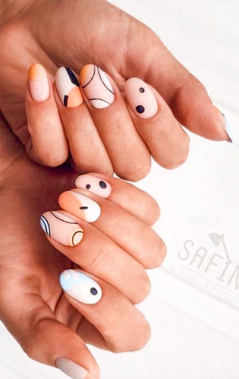 39 Simple Easter Nail Ideas to Copy in 2023 Easter nail ideas | Spring Nail Art Gel Easter Nail Ideas Spring, Pretty Spring Nails, Fish Scale Nails, Bird Nail Art, Nail Desi, Pastel Nails Designs, Cute Short Nails, Gold Glitter Nails, Nail Art Gel