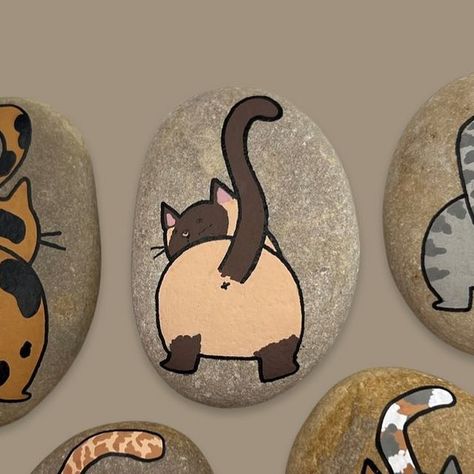 Rock Artists, Cats Artists, New Cat, Kindness Rocks, Rock Painting Designs, August 12, Welcome Mat, You Know It, Painting Tips