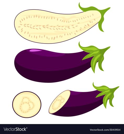 Eggplant Illustration, English Games, Concept Map, Canvas Art Painting, Transparent Png, Vector Design, Eggplant, Design Illustration, Png Images