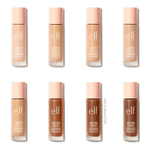 Elf Foundation, Halo Glow Liquid Filter, Halo Glow, Beauty Advertising, E.l.f. Cosmetics, Sephora Skin Care, Makeup News, Beauty Natural Products, Elf Cosmetics