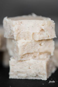 Old fashioned homemade vanilla fudge, made with real vanilla beans, is a sweet bite sized dessert that's perfect for a holiday treat! #vanillafudge #recipe #fudge #oldfashioned #stovetop #creamy #best Vanilla Bean Fudge, Vanilla Bean Fudge Recipe, Homemade Jelly Beans, Vanilla Fudge Recipe, Vanilla Fudge Recipes, Recipe With Condensed Milk, Cookies 2023, Nutella Recipes Brownies, Sugar Free Nutella