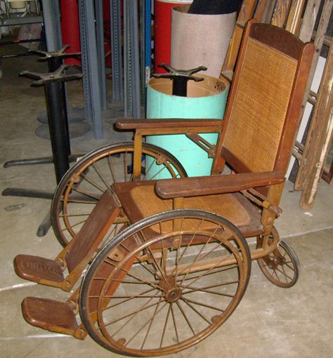 Wheelchair Wooden Wheelchair, Medical Antiques, Radium Girls, Wheelchairs Design, Wheel Chair, Concept Board, Medical Equipment, Historical Costume, Girls Show