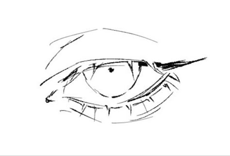 Eye Sketch Digital, Gojo Eyes Drawing, Head Profile, Eye Drawings, 2d Drawing, Drawing Help, Art Models, Drawing Prompt, Art Tools Drawing