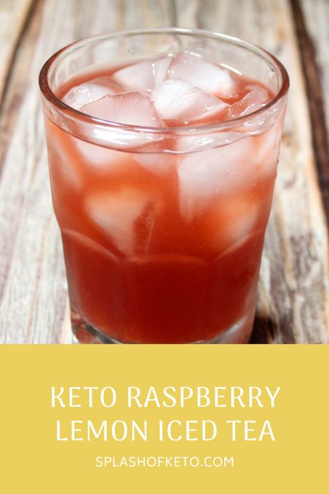 This keto raspberry lemon iced tea is refreshing and satisfying. It’s also incredibly delicious and incredibly low carb! Lemon Ice Tea, Keto Beverages, Keto Raspberry, Lemon Iced Tea, Raspberry Iced Tea, Iced Tea Drinks, Sweet Tea Recipes, Keto Drinks, Lemon Ice