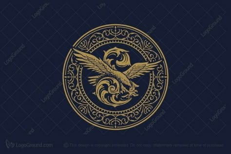 Clever Logo Design, Fantasy Logo, Eagle Logo, Flag Art, S Monogram, Logo A, Round Frame, Fashion Logo, Letter S