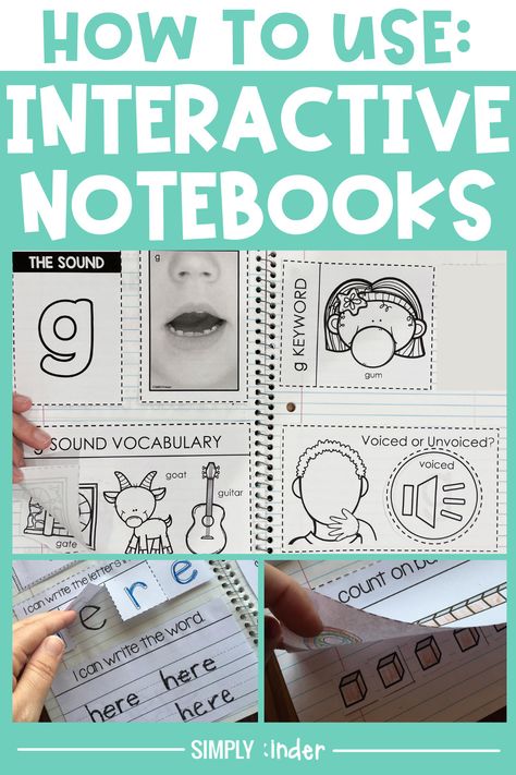 Interactive notebooks are possible in Kindergarten! Simply Kinder follows the same activities in every notebook to learn different content, so students are not relearning directions or expectations. Instead, they focus on building content skills. Read our article for more tips and ideas on how to use interactive notebooks in kindergarten! Kindergarten Notebook Ideas, Kindergarten Interactive Writing, Kindergarten Journals, 2024 Classroom, Interactive Writing Notebook, Zoo Phonics, Tpt Ideas, Interactive Writing, Interactive Journals