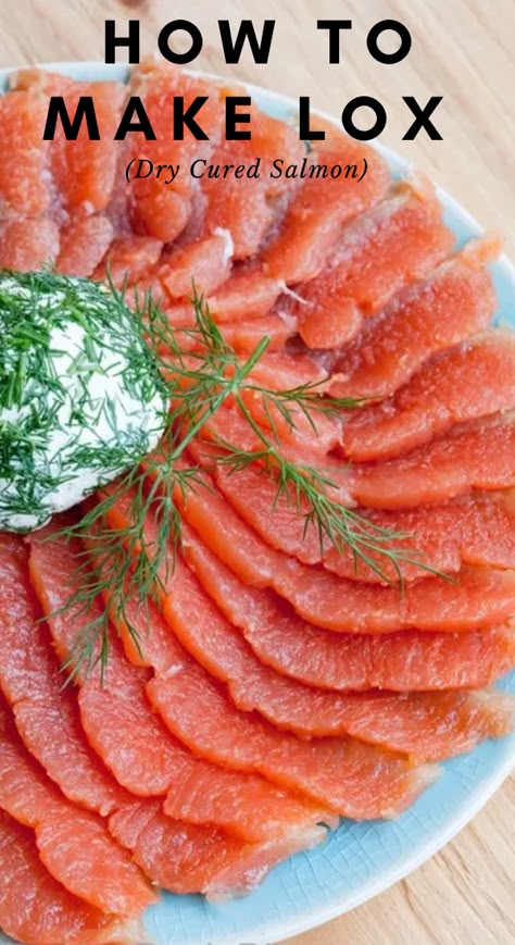 Salmon Asparagus Foil, Cured Salmon Recipe, Lox Recipe, Smoked Salmon Recipe, Salmon Lox, Cured Salmon, Garlic Butter Salmon, Smoked Salmon Recipes, Salmon And Asparagus