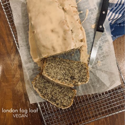 Vegan Breakfast Loaf, Vegan Earl Grey Cake, Vegan London Fog, Earl Grey Loaf, Vegan Loaf Cake, London Fog Cake, Bread Style, Vegan Loaf, Hobbit Food