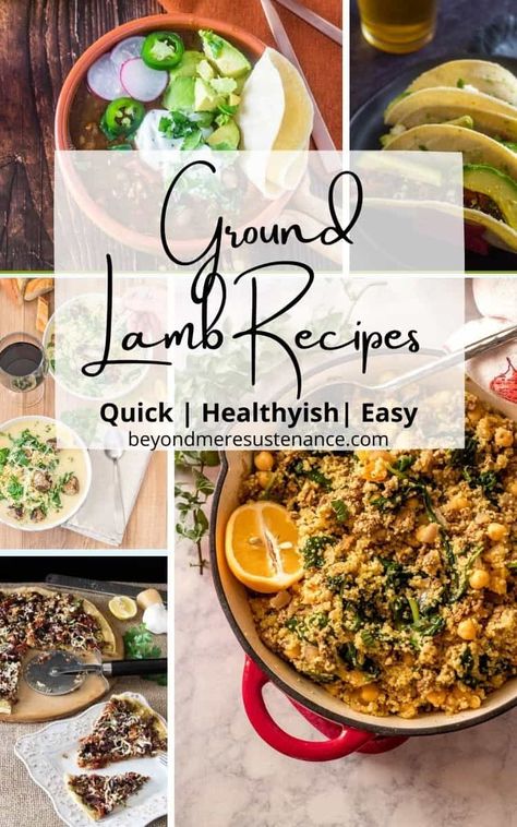 Ground Lamb is super flavorful, under-utilized, and can be part of your healthy diet! For real. These ground lamb recipes take you around the globe and bring vibrant flavors and fresh ingredients. I have included a few of my blogger friends' recipes as well so you have many to choose from! #groundlambrecipes #lambrecipes #quicklambrecipes #lamb #groundlamb Ground Lamb Recipes Healthy, Lamb Recipes Healthy, Mediterranean Ground Lamb Recipes, Ground Lamb Recipes Indian, Ground Lamb Recipes For Dinner Healthy, Ground Lamb Casserole Recipes, Ground Lamb Soup Recipes, Recipes For Ground Lamb, Ground Lamb Recipes For Dinner Easy