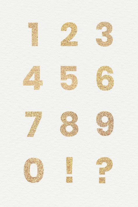 Download free psd of Glitter number and character collection illustration by Ning about number 3, !, ?, 0 and 1 2107838 Angka Aesthetic, Html Color Codes, Glitter Number, Fun Typography, Collection Illustration, 4 Number, Shop Signage, Baby Art Projects, Floral Wedding Invitation Card