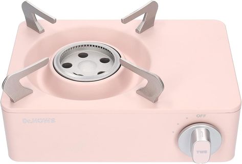 Amazon.com: Dr.Hows Twinkle Mini Camping Stove Burner - Portable Butane Stove for Camping - Single Burner Camp Stove with Carrying Case (PINK) : Sports & Outdoors Camping Cooking Gear, Butane Stove, Portable Gas Stove, Mini Stove, Gas Stove Burner, Stove Burner, Camp Stove, Portable Stove, Single Burner