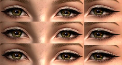 Mod The Sims - La Femme Water Shine Makeup Set Sims2cc Skin Default, Sims 2 Makeup Cc, Sims 2 Cc Makeup, Sims 2 Y2k, Sims 2 Eyes, Sims 3 Cc Makeup, Sims 2 Skin, Sims 3 Skin, Sims 2 Aesthetic