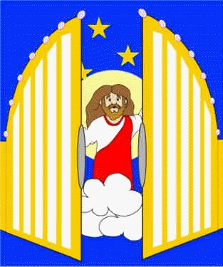 Heaven's Gate Collage Craft Heaven Crafts For Preschoolers, Heaven Craft Preschool, New Heaven And New Earth Craft Kids, Heaven Crafts For Kids, Heaven Craft, Awana Cubbies, Collage Craft, Wordless Book, Preschool Bible Lessons