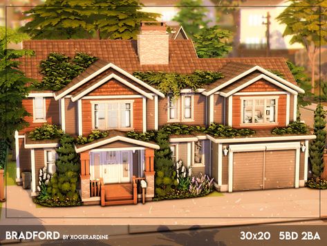 Sims 4 Family House Cc Download, Sims 4 House No Cc, Sims 4 Houses The Sims Resource, Sims 4 Houses No Cc, House Sims 4 Cc, Sims 4 House Download No Cc, Sims 4 Family House, American Style House, Sims 4 Houses Layout