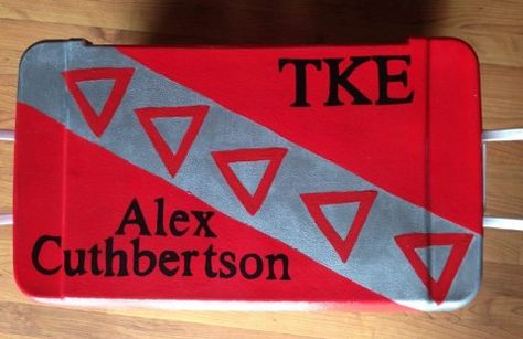 TKE Cooler Tke Formal Cooler, Tke Fraternity Coolers, Tke Cooler, Mountain Weekend Cooler, Formal Coolers, Sorority Coolers, Frat Formal, Formal Cooler Ideas, Tau Kappa Epsilon