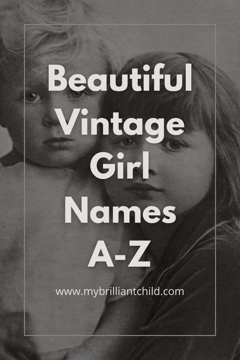 Here is a list of vintage baby girl names that are timeless and classic! Names From The 1800s, Vintage Girl Names, Classic Girls Names, Vintage Baby Girl Names, Victorian Names, Old Fashioned Names, List Of Girls Names, Elegant Names, Girls Names