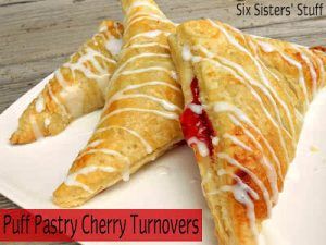 Puff Pastry Cherry Turnovers | Six Sisters' Stuff Pastries Ideas, Cherry Turnovers, Turnover Recipes, Easy Puff, Easy Puff Pastry, Six Sisters Stuff, Brownie Desserts, Frozen Puff Pastry, Cherry Recipes