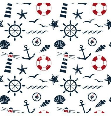 Nautical Prints Pattern, Nautical Pattern Design, Dna Artwork, Scrapbook Bebe, Nautical Prints, Chevron Background, Nautical Pattern, Temporary Wallpaper, Seamless Pattern Vector