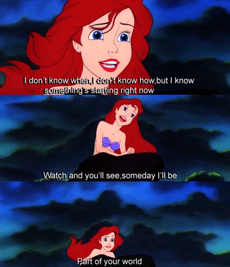 A quote from Little Mermaid Ariel Quotes, Little Mermaid Quotes, Mermaid Song, Mermaid Movies, Mermaid Quotes, Quotes Movie, Anthony Kiedis, Disney Princess Quotes, Mermaid Drawings