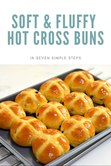 Soft and fluffy Hot cross buns | Hot cross buns recipe, Cross buns recipe, Cross buns