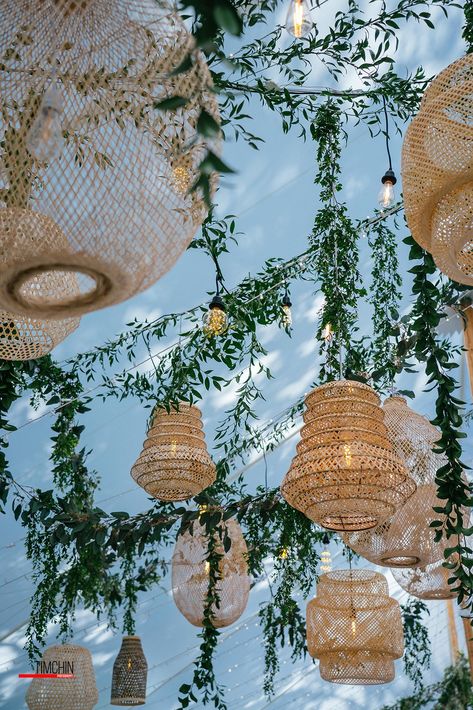 Venue Aesthetic, Rattan Lighting, Beachy Wedding, Tent Decorations, Vermont Wedding, Wedding Lanterns, Keys Wedding, Wedding Tent, Garden Party Wedding