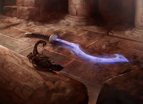 Khopesh Fantasy Art, Khopesh Fantasy, David Finch, Magical Items, Dnd 5e Homebrew, Magic Items, Fantasy Props, The Abyss, Cool Swords