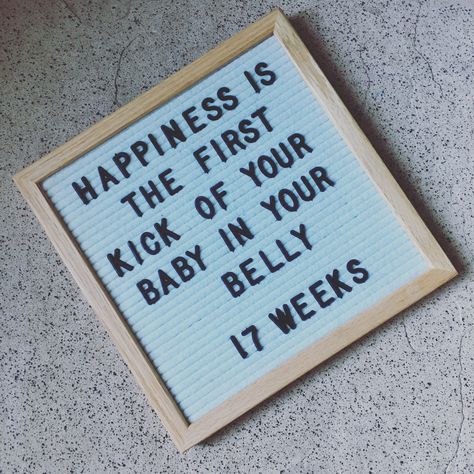 Happiness is the first kick of your baby in your belly! 17 weeks pregnant. Feeling those little flutters turn to actual kicks is the most amazing feeling that you just can’t put words to. Baby Kicks In Belly Quotes, 20 Weeks Pregnant Quotes, Baby Kicking In Belly Quotes, Belly Quote, Timeline Ideas, Kelly Jean, 17 Weeks Pregnant, 24 Weeks Pregnant, Baby Weeks