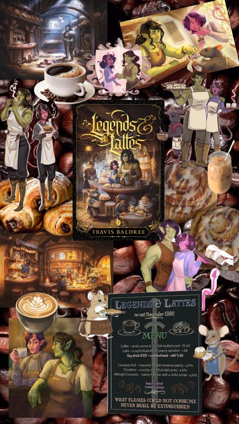 #legendsandlattes #bookcollage #lesbianbooks #queerbooks #cozyfantasy Legends And Lattes, Anime House, Queer Books, Lgbt Art, Reading Room, Fan Book, Latte Art, Book Nooks, Book Of Life