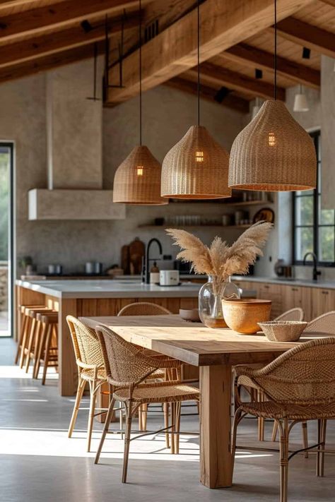 Modern Organic Interior Design, Organic Modern Dining, Dining Room Green, Organic Dining Room, Organic Modern Dining Room, Organic Interior Design, Organic Modern Kitchen, Mediterranean Living Room, Organic Living Room