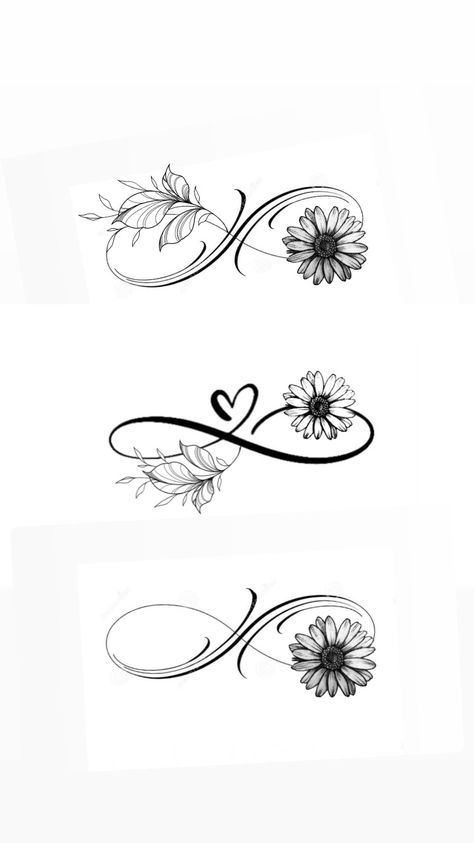 Flower With Infinity Tattoo, Infinity Vine Tattoo, Infinity Flower Tattoo Ideas, Infinity Tattoo With Flowers, Infinity Tattoo Designs For Women, Flower Infinity Tattoo, Tattoo Infinity Symbol, Offhand Flourishing, Cattle Pens