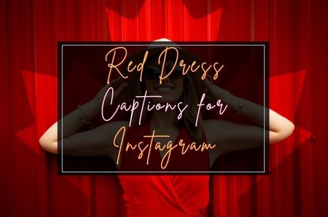 When we post pictures on social media, we'll need a lot of amazing captions to go with our opulent red dress. Here is a full list of captions for it. Wearing Red Captions For Instagram, Red Dress Captions For Instagram Sassy, Red Saree Quotes, Caption For Red Outfit, Red Saree Caption For Instagram, Color Red Captions For Instagram, Red Outfit Quotes, Red Outfit Captions For Instagram, Red Captions For Instagram