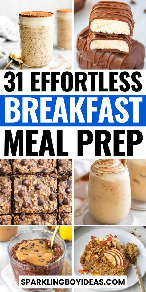 Kickstart your mornings with our breakfast meal prep ideas! Explore easy and nutritious on the go breakfast recipes perfect for busy schedules. From high-protein breakfast ideas to vegan breakfast recipes, we've got you covered. Discover the convenience of make-ahead breakfast bowls and freezer-friendly breakfast recipes that save time. Whether you're looking for low-carb breakfast prep or kid-friendly breakfast prep, we've them all. So must try these healthy breakfast recipes. Diet Friendly Breakfast Ideas, Easy Protein Breakfast Ideas Meal Prep, Make Ahead Breakfast Cookies, Protein Ideas For Breakfast, Clean Eating Meal Prep Breakfast, High Protein Travel Breakfast, Easy Protein Filled Breakfast, Breakfast Food Prep For The Week, High Protein Breakfast Meal Prep No Egg