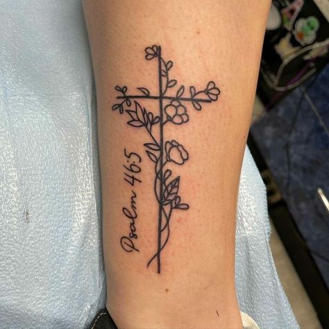 Psalms 147:3 Tattoo, Leg Tattoos Women Christian, Psalm 46 5 Tattoo Ideas, By Your Grace Tattoo, Pslam46:5 Tattoo, Christian Back Tattoo Women, Mark 10:9 Tattoo, Psalm 23 Tattoo For Women, Tattoo Ideas Female Cross