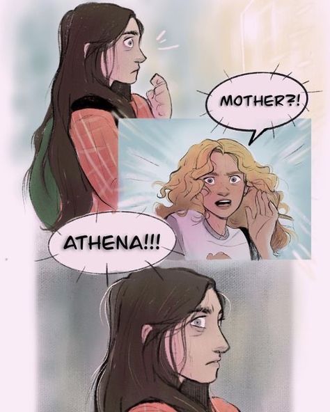 Athena Percy Jackson Fan Art, Riordanverse Fanart All Characters, Percabeth Family, Athena Fanart, Annabeth Chase Fan Art, Annabeth Chase Fanart, Athena Percy Jackson, Magnus Chase Fanart, Percy Jackson X Annabeth