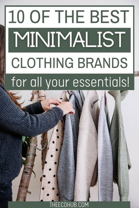 Minimalist Clothing List, Minimalist Clothing Brands, Wardrobe From Scratch, Minimalist Wardrobe Essentials, Minimalist Clothing, Eco Living, Simple Green, Minimalist Wardrobe, Clothing Brands