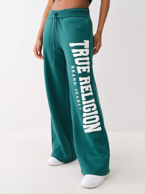 back to school comfortable   WIDE LEG Model is 5'7" and wearing a Size Small Size Chart Cool Bottoms For Women, Low Rise Sweatpants 2000s, Sweatpants With Words On Back, Women Wishlist, Winter Chill Outfits, Low Rise Sweatpants, Cute Online Clothing Stores, Cute Sweats, Graphic Sweatpants