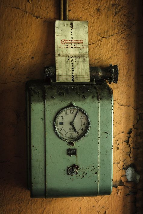 A clock card machine, Finland | RayShadow | reddit Punch Clock, Clock Card, Card Machine, Time Stood Still, Time Keeper, Old Clocks, Time Clock, Vintage Office, Tick Tock