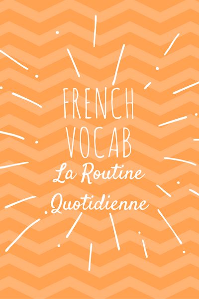 French Vocab, Routine Daily, My Daily Routine, Learning Languages, Language Learning, Daily Routine, Helpful Hints, Vocabulary, Neon Signs