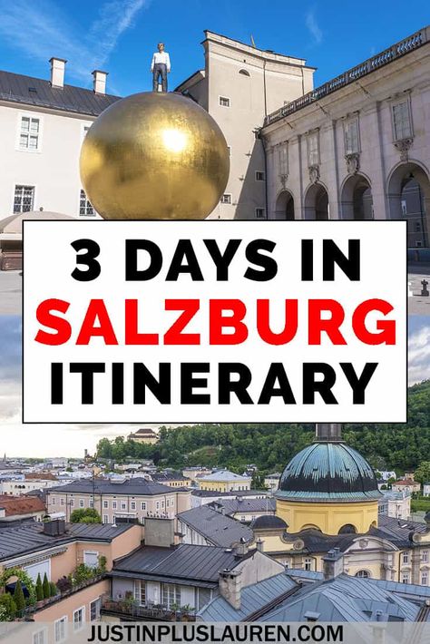 Salzburg is such a stunning travel destination. Here are the best things to do in Salzburg in this Salzburg 3 day itinerary. This Salzburg travel guide will help you plan your travels there. #Salzburg #Austria #Itinerary #Travel #ThingsToDo Austria Itinerary, Salzburg Travel, Europe Trip Itinerary, Europe Itineraries, Salzburg Austria, Austria Travel, Backpacking Europe, European Vacation, Visit Europe