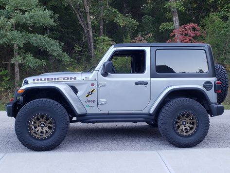 2 door owners, what tire size you running? Pics? | 2018+ Jeep Wrangler Forums (JL / JLU) - Rubicon, Sahara, Sport, Unlimited - JLwranglerforums.com 2 Door Wrangler, Jeep Wrangler 2 Door, Running Pics, Silver Jeep, White Jeep Wrangler, Two Door Jeep Wrangler, 2 Door Jeep, Black Jeep Wrangler, Jeep Wrangler Forum