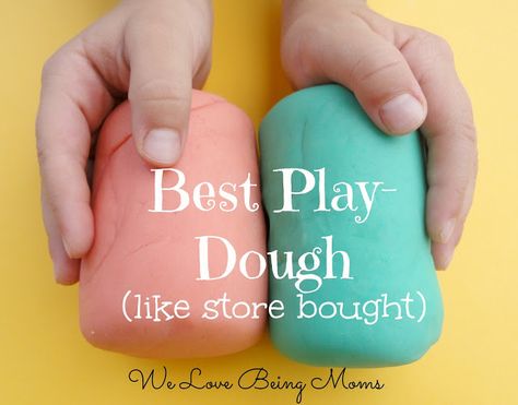 We Love Being Moms!: 10 Homemade Play-dough Recipes with critiques about quality, amount made, and how long it lasts! Best Play Dough, Best Playdough Recipe, Timmy Time, Homemade Playdough Recipe, Dough Recipes, Playdough Recipe, Homemade Playdough, Baby Tips, Toddler Fun