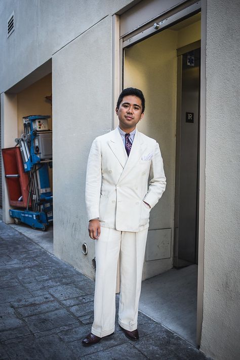 Ode to White Suits & Jackets (White Pants & Palm Beach Cloth Too) | a little bit of rest White Suit Jacket, Light Suit, Cream Suit, Dinner Jacket, White Suit, Dapper Day, White Trousers, Suits And Jackets, Linen Jacket