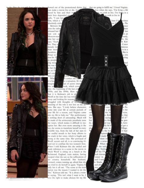 "Dress like Jade" by thejadewest ❤ liked on Polyvore featuring Kate Spade, AllSaints, Alexon, Old Navy, Daytrip, victorious, bade, liz gillies, jade west and elizabeth gillie Black Inspired Outfits, Jade West Style, West Outfit, Jade West, Liz Gillies, Cute Style, Gothic Outfits, Goth Outfits, Alternative Outfits