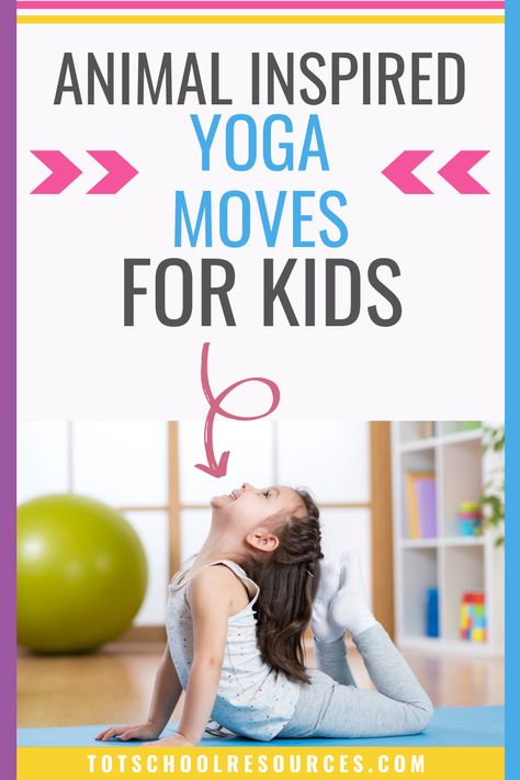 Yoga For Preschoolers, Animal Yoga Poses For Kids, Yoga Alphabet, Kid Yoga Poses, Fun Yoga Poses, Preschool Yoga, Yoga Poses For Kids, Educational Activities For Toddlers, Outdoor Activities For Toddlers