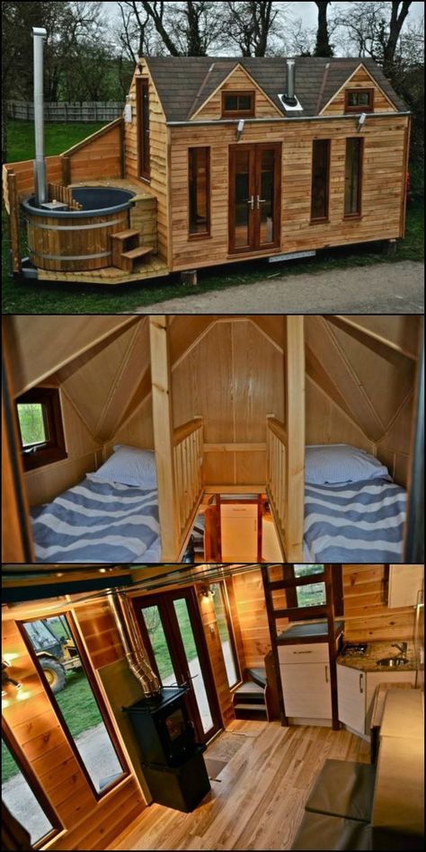 Tiny Mobile House, Casa Hobbit, Mobile House, Tiny Home Living, Tiny House Inspiration, Tiny Home Ideas, Tiny Cabin, Tiny House Interior, House Cabin