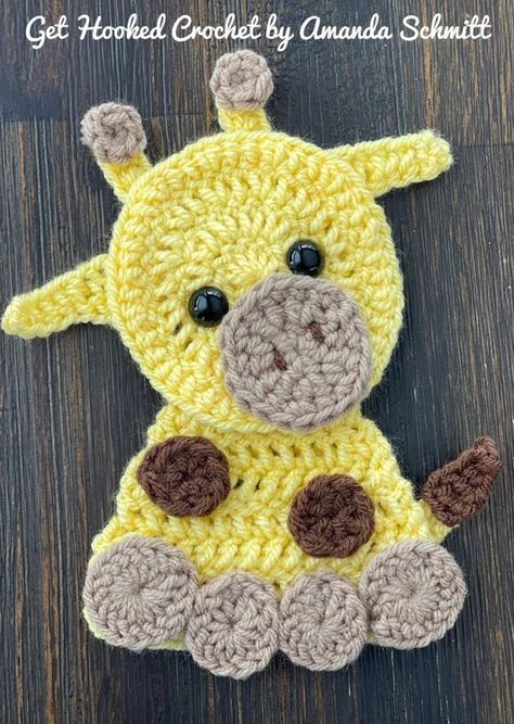 Crochet Giraffe Applique, Giraffe Crochet Blanket, Crochet Giraffe Blanket, Crochet Animal Applique, Crochet Elephant Applique, Crochet Giraffe Free Pattern, Crochet Applique Patterns, Giraffe Haken, Giraffe Applique