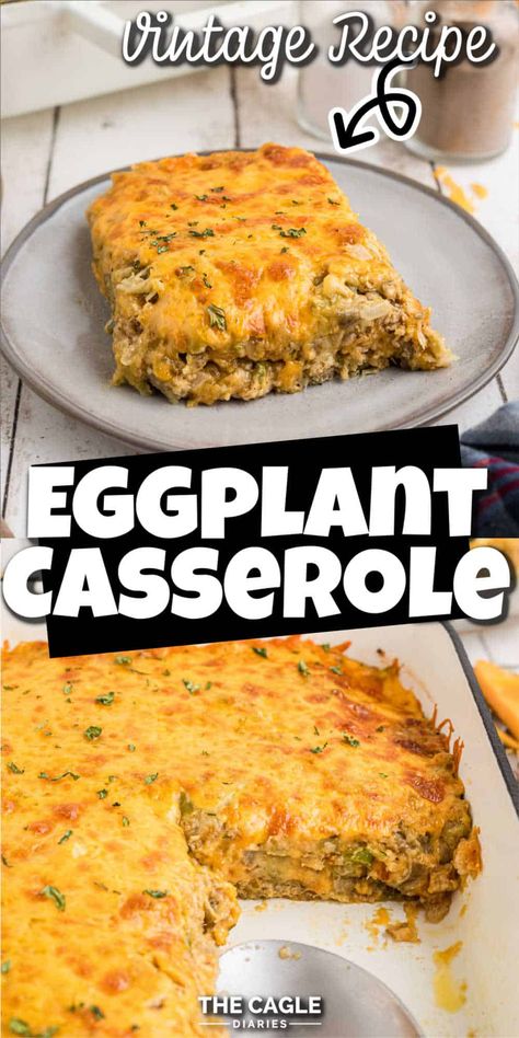 Eggplant Casserole Eggplant Casserole Recipes, Southern Thanksgiving Recipes, Christmas Side Dish, Eggplant Casserole, Southern Dinner, Christmas Side, Easy Thanksgiving Recipes, Thanksgiving Dinner Recipes, Vegetable Casserole